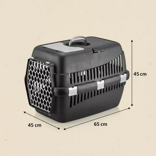 Cutie de transport pentru animale de companie, L 45x65x45 cm