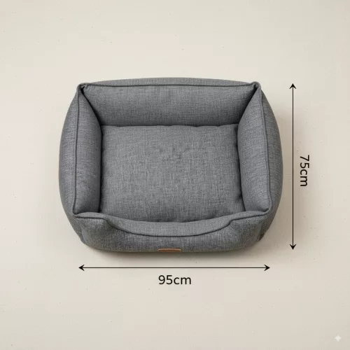 Pat pentru câini Nordic premium, L 95x75 cm