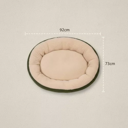 Pat oval pentru câini Pompei, M 92x73 cm