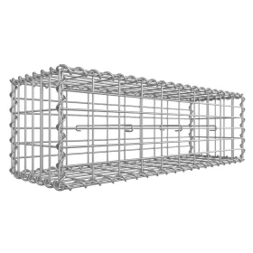   Plasă de gabioane, plasă de oțel galvanizat 100x30x30cm, argintie