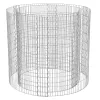Coș gabion rotund, plasă metalică, rețea groasă, 90x70x80 cm