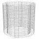 Coș gabion rotund, plasă metalică, rețea groasă, 90x70x80 cm
