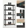 Raft, capacitate de încărcare 875 kg per raft, negru 180x90x40cm