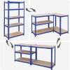 songmics-raft-pentru-garaj-capacitate-de-incarcare-175kg-pe-raft-albastru-180x90x40cm