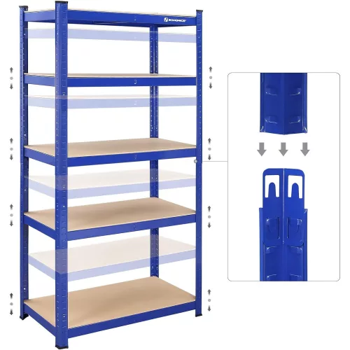 songmics-raft-pentru-garaj-capacitate-de-incarcare-175kg-pe-raft-albastru-180x90x40cm