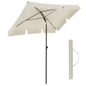 Umbrelă de balcon, rabatabilă, 2x1,25 m, bej