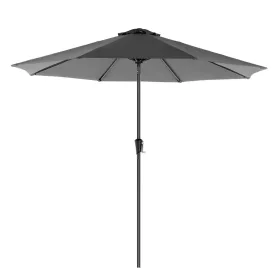   Umbrelă de soare, 290 cm, UPF 50+, rabatabilă, deschidere manuală, gri