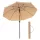 Umbrelă de soare, 1,6 m, UPF 50+, portabilă, rabatabilă, maro