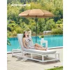 Umbrelă de soare, 2 m, gri taupe, UPF 50+, protecție solară, portabilă, octogonală