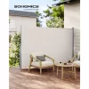 Copertină laterală pentru terasă, paravan de intimitate, bej, 280 g/m² 200 x 350 cm