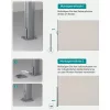 Copertină laterală pentru terasă, paravan de intimitate, bej, 280 g/m² 200 x 350 cm
