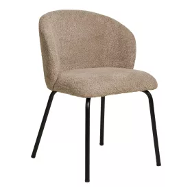 2 scaune de sufragerie Safira, bouclé, bej, design modern