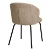 2 scaune de sufragerie Safira, bouclé, bej, design modern