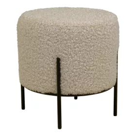 Puf Alford, puf teddy, gri-maro, cu picioare negre