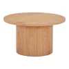 Masă de cafea, rotundă, naturală, diametru 80 cm, înălțime 45 cm