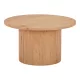 Masă de cafea, rotundă, naturală, diametru 80 cm, înălțime 45 cm