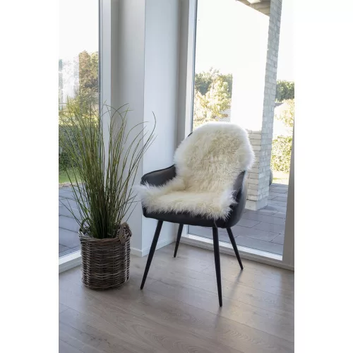 Covor din piele de miel, culoare crem, 50x85 cm