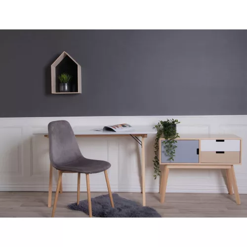 Covor din piele de miel - 50x85 cm, Gri