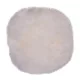 Șezut din piele de miel, culoare crem, dimensiune Ø35 cm