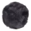 Perna scaun piele de miel, gri, Ø35 cm