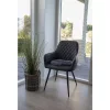Perna scaun piele de miel, gri, Ø35 cm