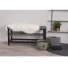 Covor din piele de miel, piele ecologică 50x85 cm, ivory