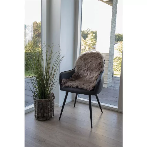 Covor din piele de oaie, piele ecologică 50x85 cm, crem