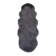 Covor din piele de miel, piele ecologică, 180 x 60 x 6.5 cm, culoare gri