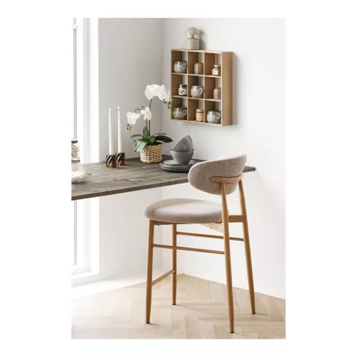 Raft de perete Moss, lemn de pin 46x10x46cm