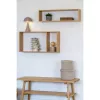 Raft de perete Ember, bambus 70x15x19.5cm