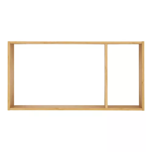 Raft de perete Ember, bambus, 70x15x35.5cm