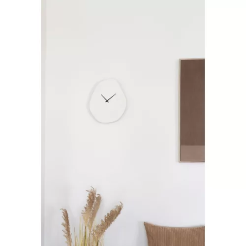 Ceas de perete Viena, organic, alb