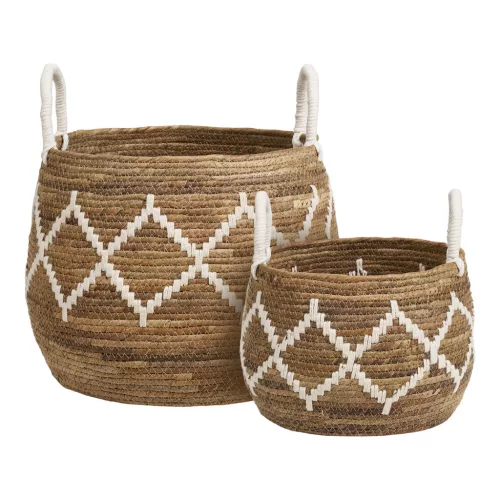 Coșuri Altea cu frunze de bananier, set de 2