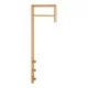 Suport de haine Trento, bambus, natural, 30 x 3 x 82 cm
