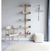 Suport de haine Trento, bambus, natural, 30 x 3 x 82 cm