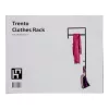 Suport de haine din metal, negru, 30 x 3 x 82 cm