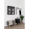 Suport de haine din metal, negru, 30 x 3 x 82 cm