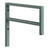 Suport de haine metalic, verde, 3 x 30 x 82 cm