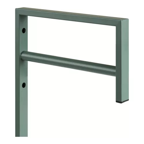 Suport de haine metalic, verde, 3 x 30 x 82 cm