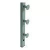 Suport de haine metalic, verde, 3 x 30 x 82 cm