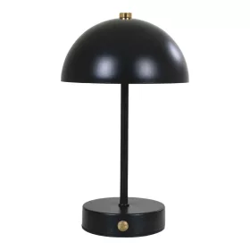 Lampă de masă, încărcabilă, negru, 15 x 15 x 25 cm
