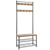 vasagle-mobilier-hol-cu-rafturi-umerase-suport-pentru-pantofi-si-scaun-mango-175x70x32cm