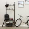 songmics-mobilier-hol-cu-rafturi-umerase-suport-pentru-pantofi-si-scaun-negru-187x68x35cm