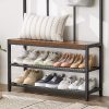 vasagle-mobilier-hol-cu-rafturi-umerase-suport-pentru-pantofi-si-scaun-maro-rustic