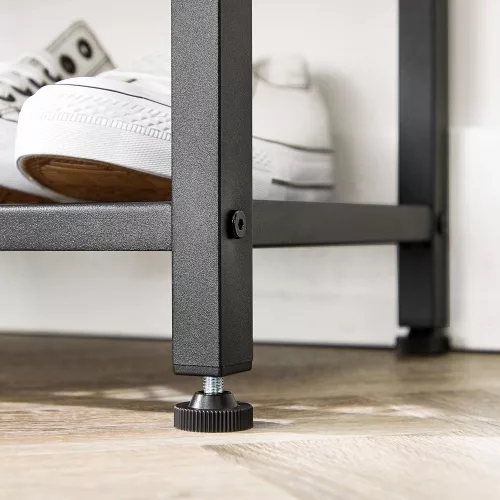 vasagle-mobilier-hol-cu-rafturi-umerase-suport-pentru-pantofi-si-scaun-maro-rustic
