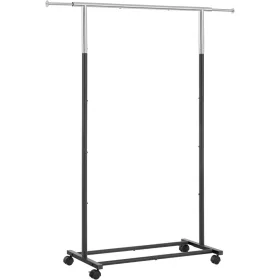 songmics-suport-de-haine-pe-roti-negru-120x40x160cm