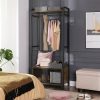 vasagle-suport-deschis-pentru-depozitare-haine-rustic-maro-si-negru-80x40x180cm