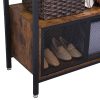 vasagle-suport-deschis-pentru-depozitare-haine-rustic-maro-si-negru-80x40x180cm