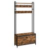 vasagle-mobilier-hol-cu-rafturi-umerase-dulap-de-pantofi-maro-rustic-85x30x180cm