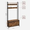 vasagle-mobilier-hol-cu-rafturi-umerase-dulap-de-pantofi-maro-rustic-85x30x180cm